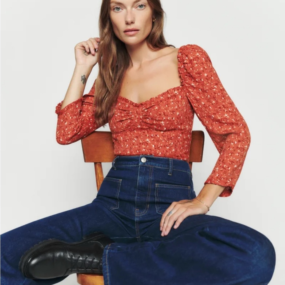 Reformation Floral Top